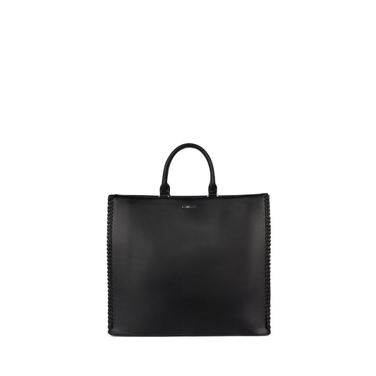 Le Eloise - Sac fourre-tout 2-en-1 en cuir vegan noir