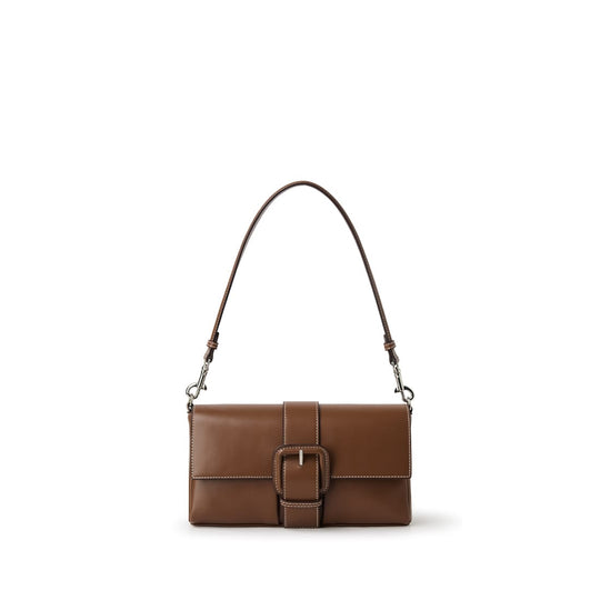 Le Elsie – Sac à main 2-en-1 en cuir vegan hazelnut