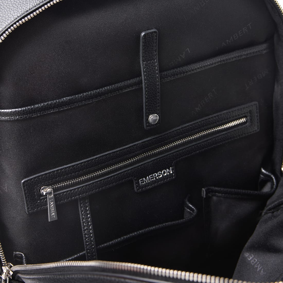 Le Emerson – Sac à dos en cuir vegan noir