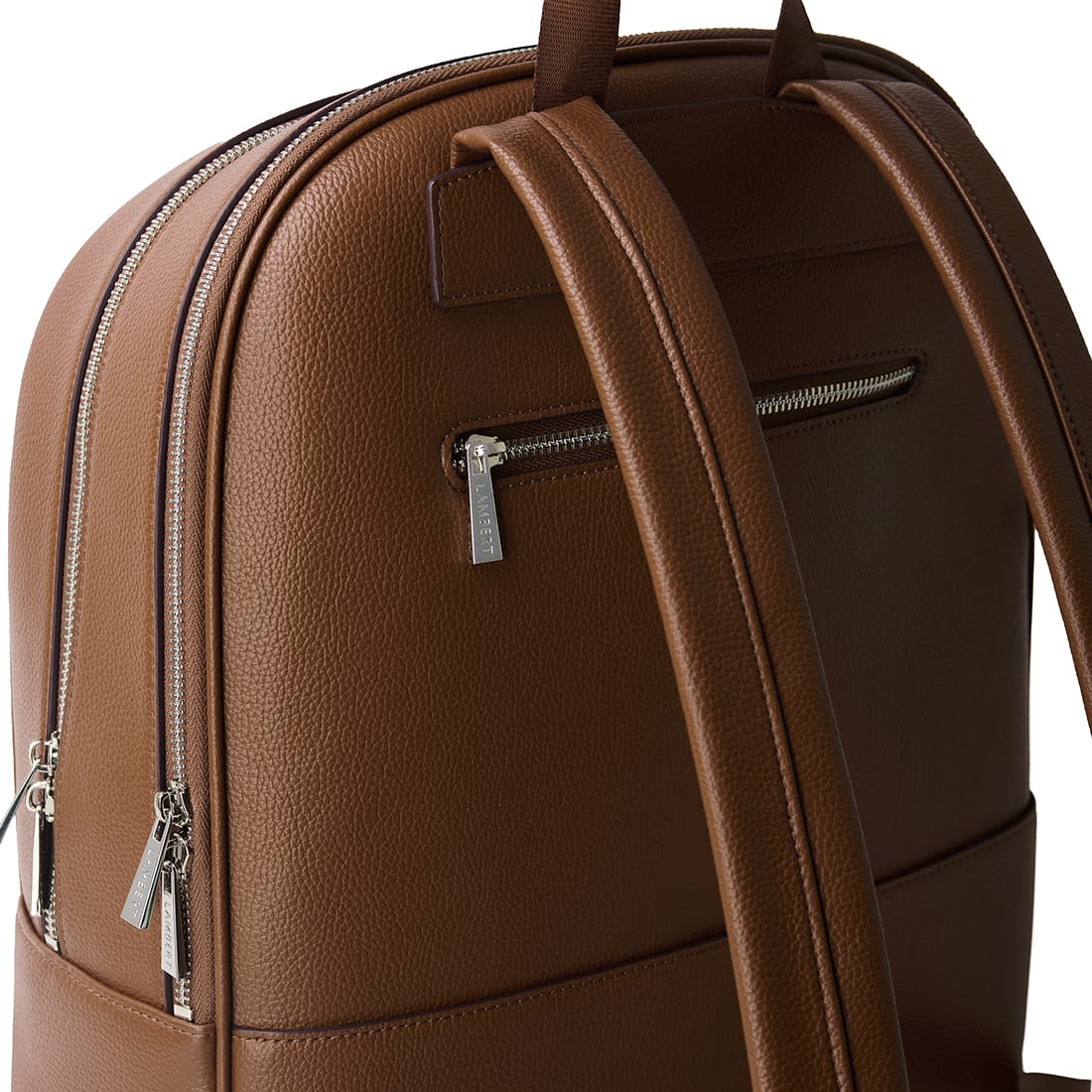 Le Emerson – Sac à dos en cuir vegan hazelnut