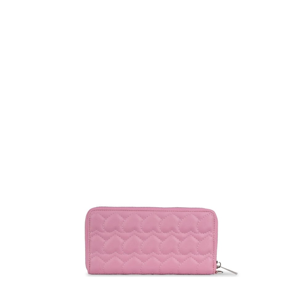 The Fiona - Whisper Pink Quilted Vegan Leather Wallet