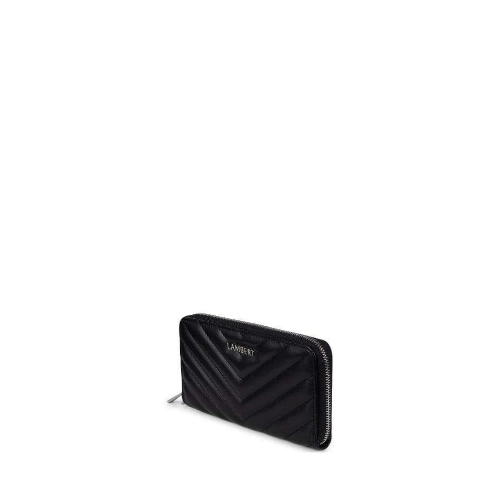 The Frida - Black Quilted Vegan Leather Wallet