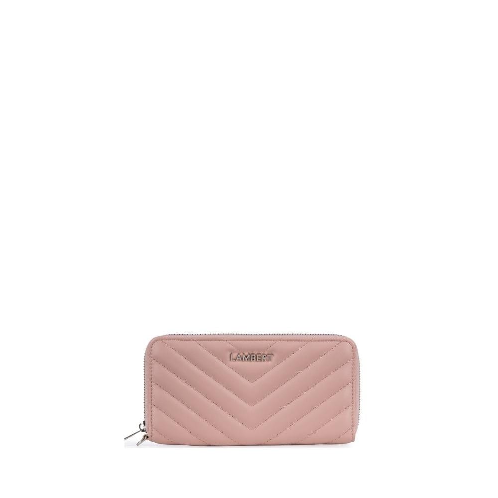 The Frida - Mystic Pink Quilted Vegan Leather Wallet