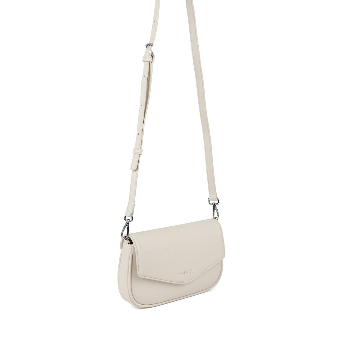 Le Gabby - Sac à main 2-en-1 en cuir vegan porcelain