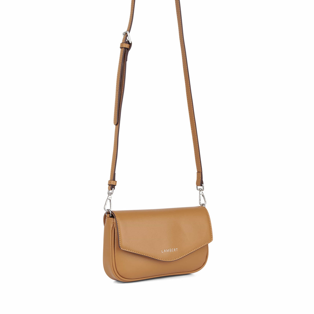 Le Gabby - Sac à main 2-en-1 en cuir vegan sepia