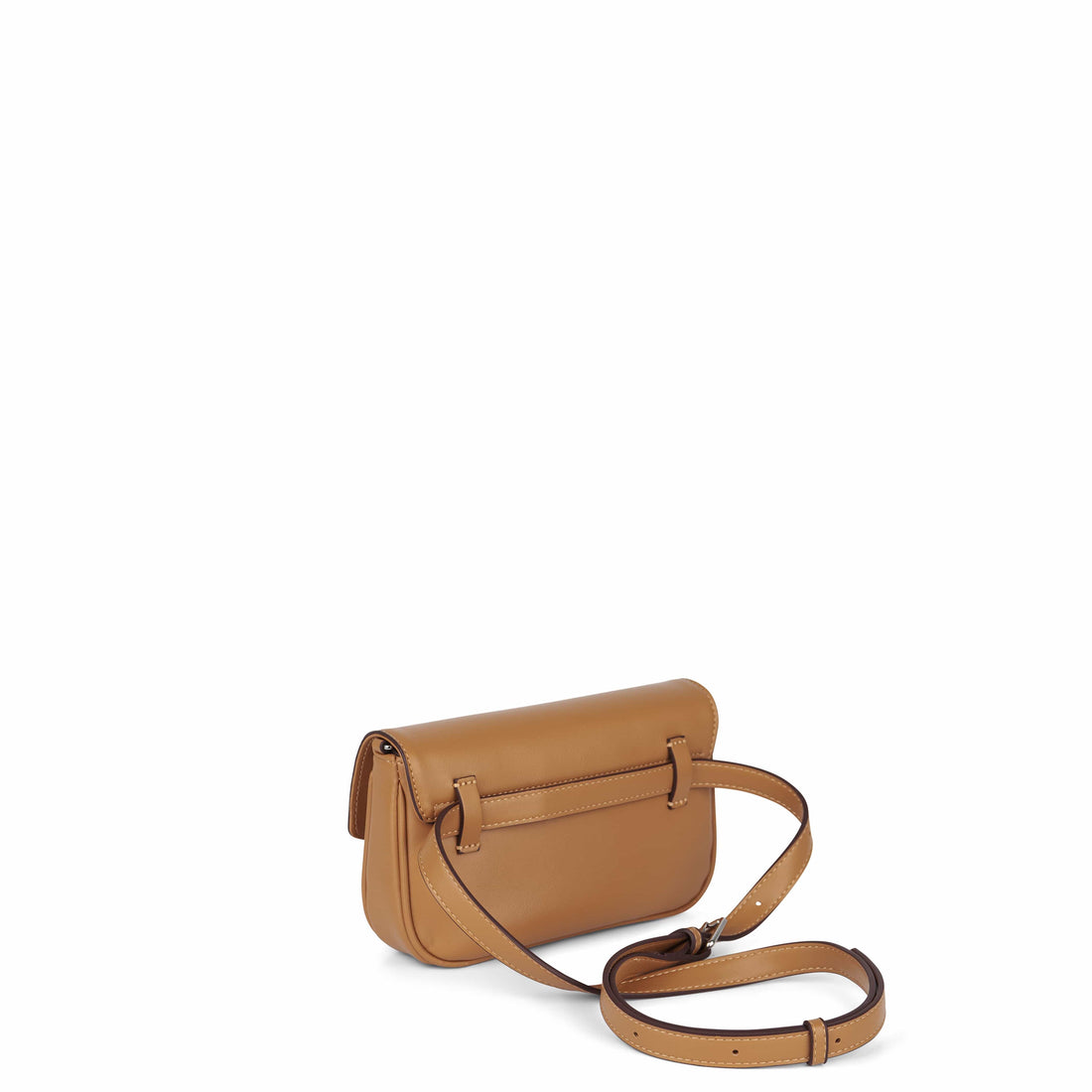 Le Gabby - Sac à main 2-en-1 en cuir vegan sepia