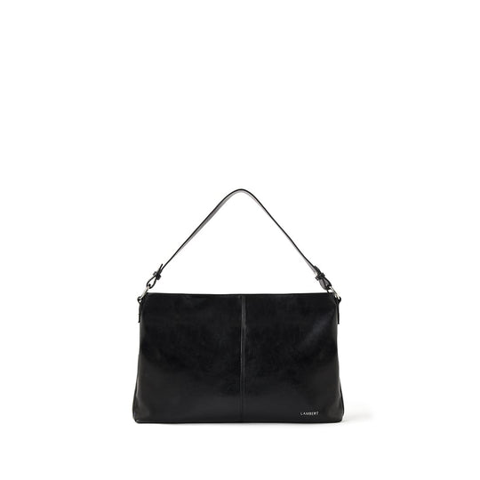 The Gianna - 2 in 1 Black Vegan Leather Shoulder Bag