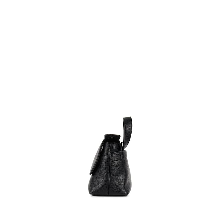 Le Ginny – Sac à bandoulière 2-en-1 en cuir vegan noir