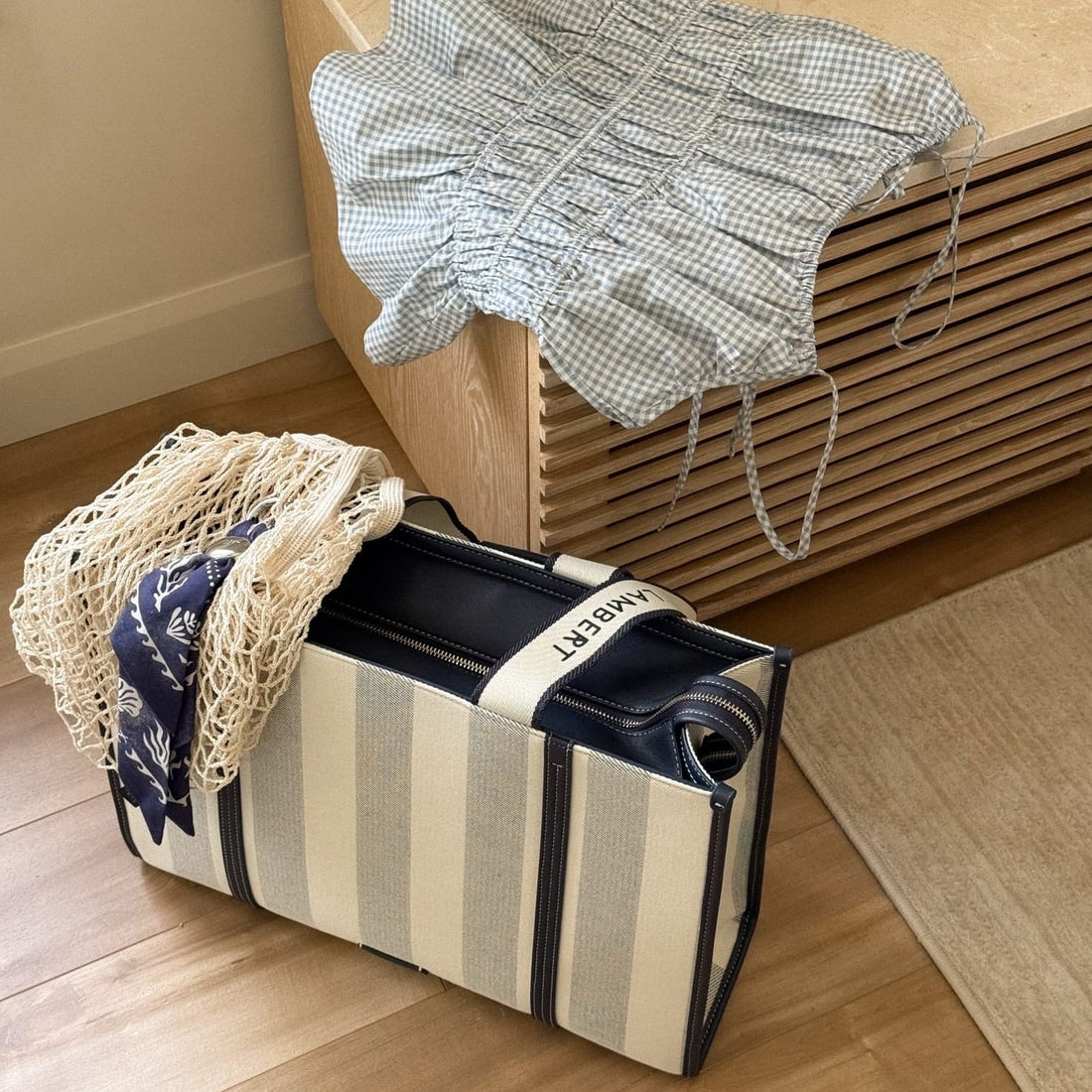 Le Erica – Sac fourre-tout en canevas marine