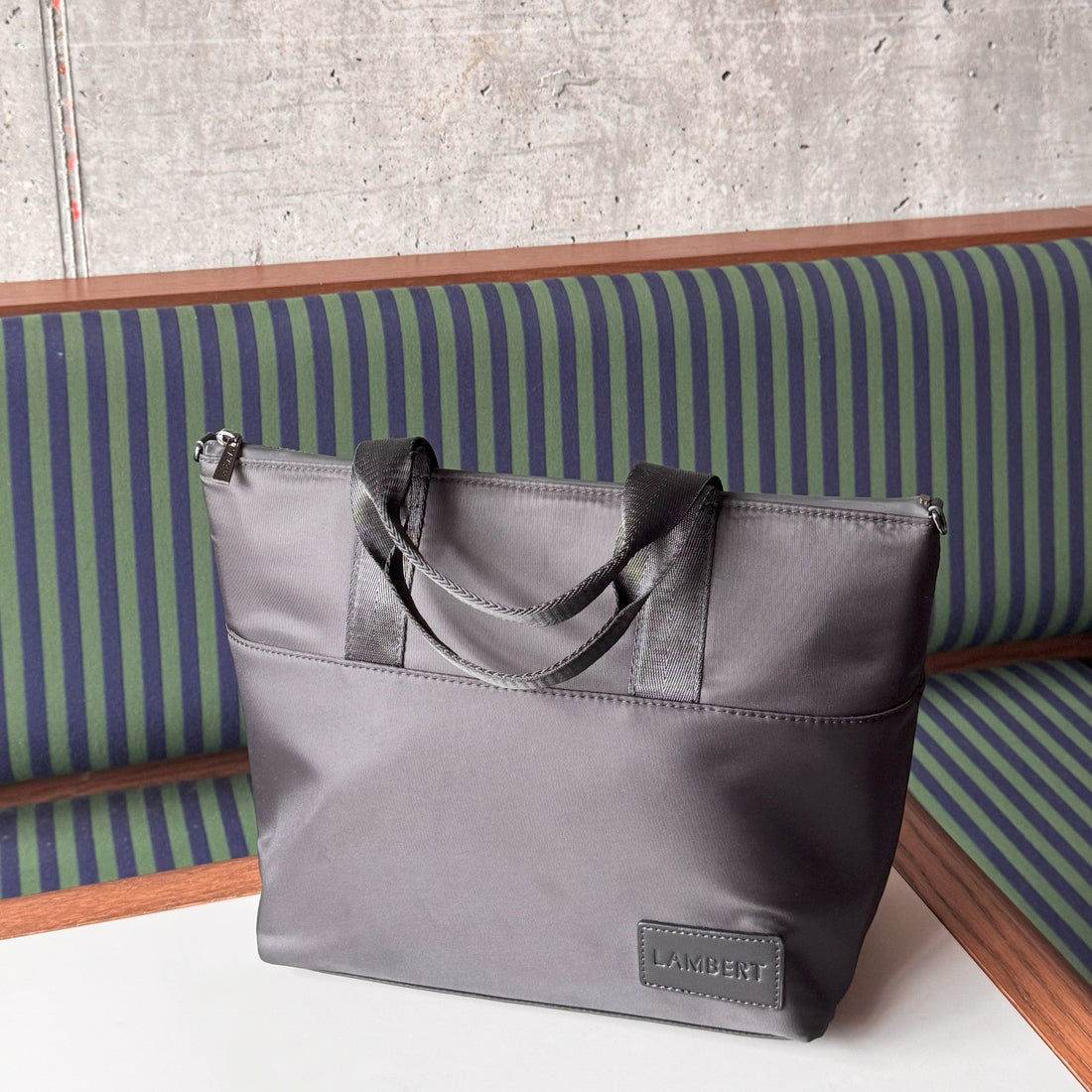 The Hollie - 2-in-1 Black Recycled Nylon Lunch Box