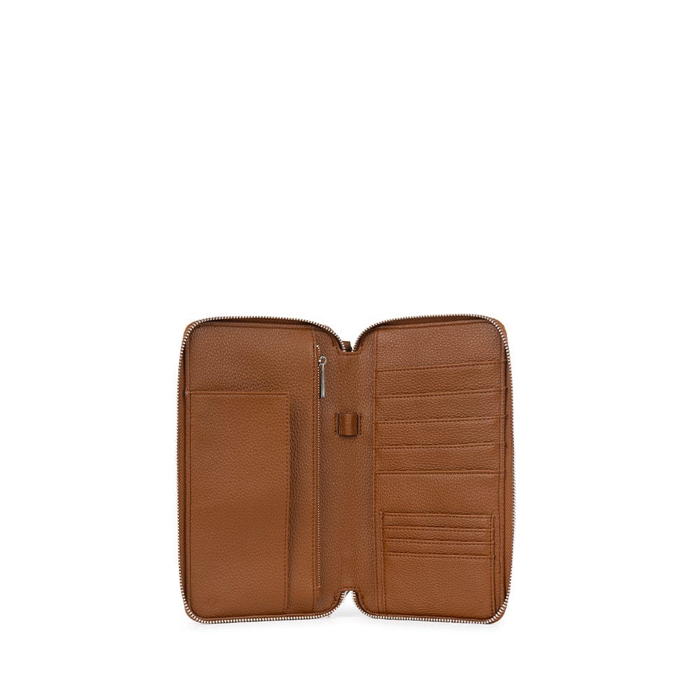 The Ines - Affogato Leather Passport Holder