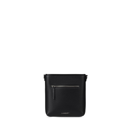 The Jacklyn - Black Vegan Leather Crossbody Bag