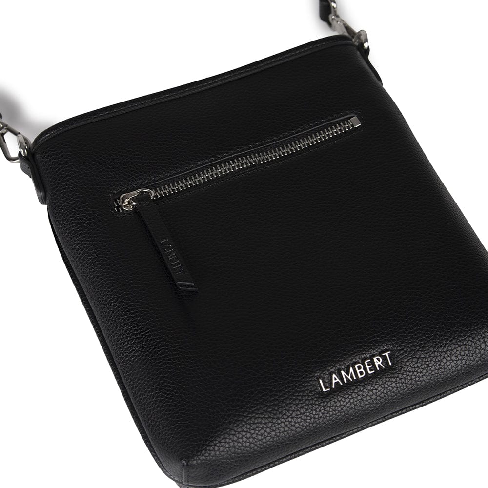 The Jacklyn - Black Vegan Leather Crossbody Bag