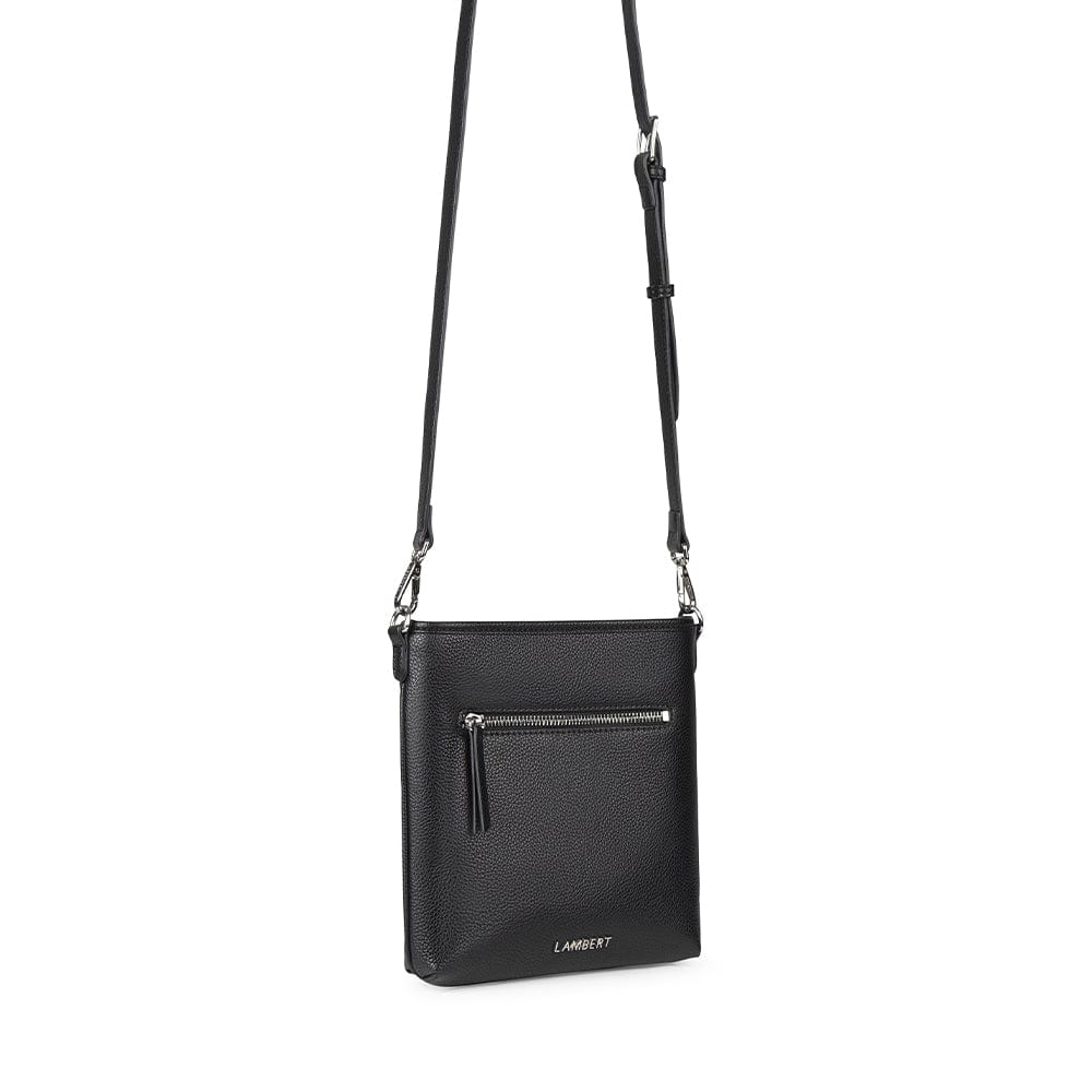 The Jacklyn - Black Vegan Leather Crossbody Bag