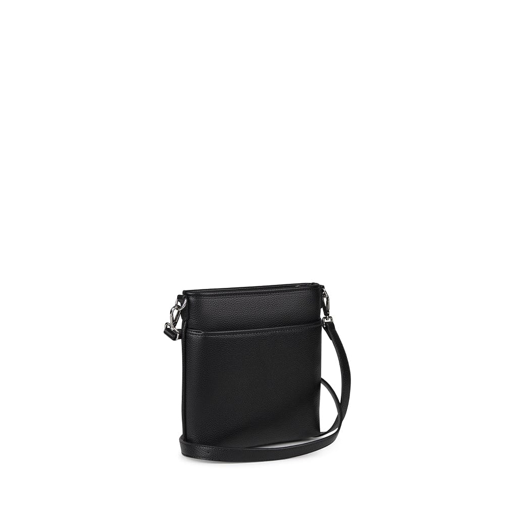 The Jacklyn - Black Vegan Leather Crossbody Bag