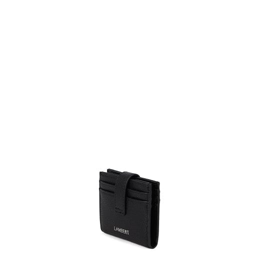Le Jennie – Porte-cartes pliable en cuir vegan noir