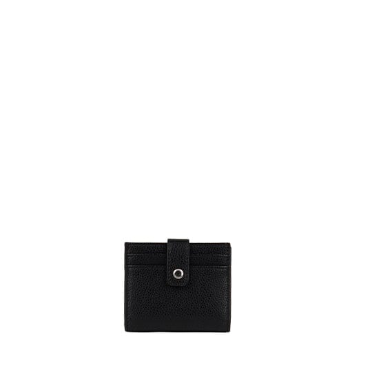 Le Jennie – Porte-cartes pliable en cuir vegan noir