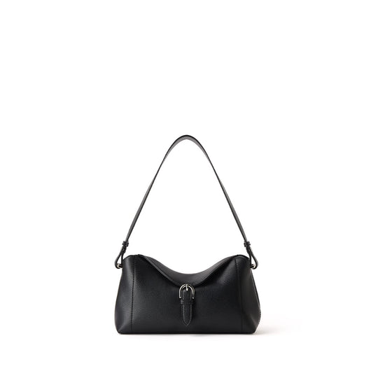 Le Joelle – Sac à épaule 2-en-1 en cuir vegan noir