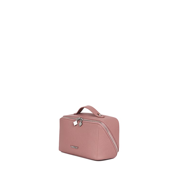 La Jolie - Trousse à maquillage en cuir vegan clay