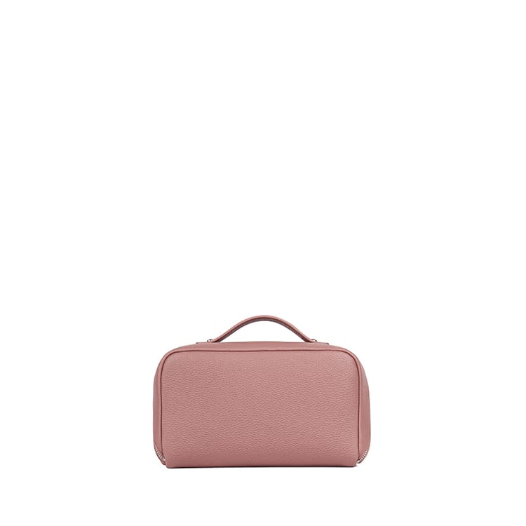 La Jolie - Trousse à maquillage en cuir vegan clay