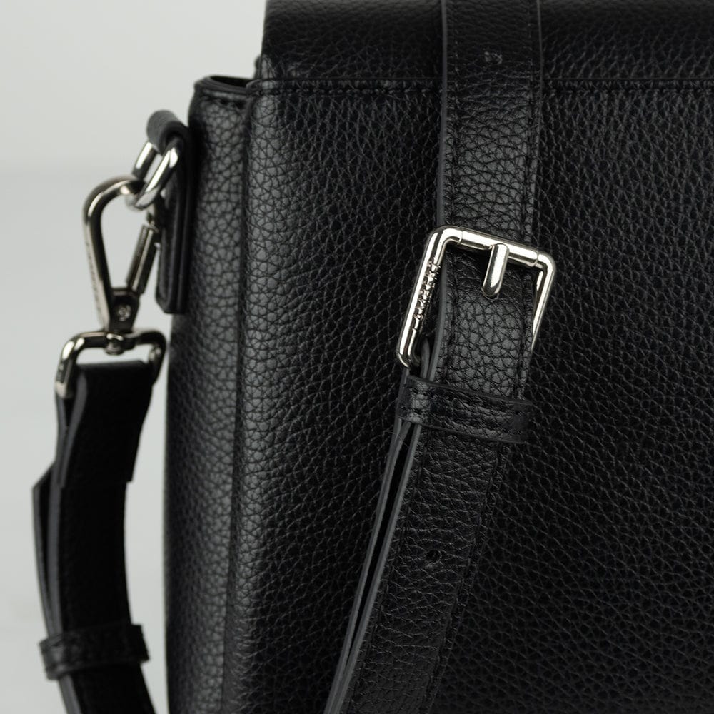 Le Judy - Sac à main bandoulière en cuir vegan noir