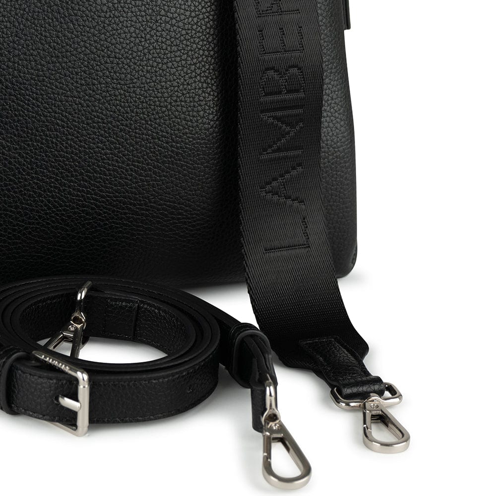 Le Judy - Sac à main bandoulière en cuir vegan noir