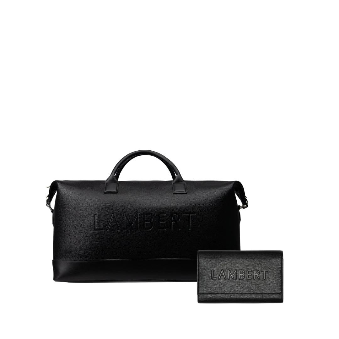 Travel Bundle - Black Travel Tote + Passport Holder