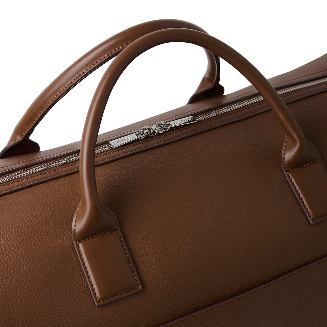 Le June - Sac de voyage fourre-tout en cuir vegan hazelnut