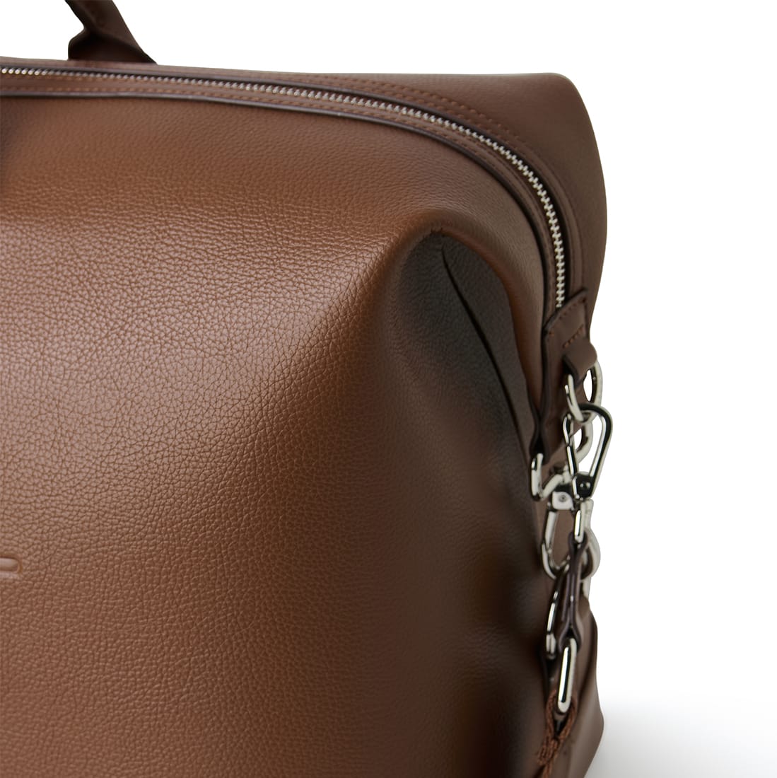 Le June - Sac de voyage fourre-tout en cuir vegan hazelnut