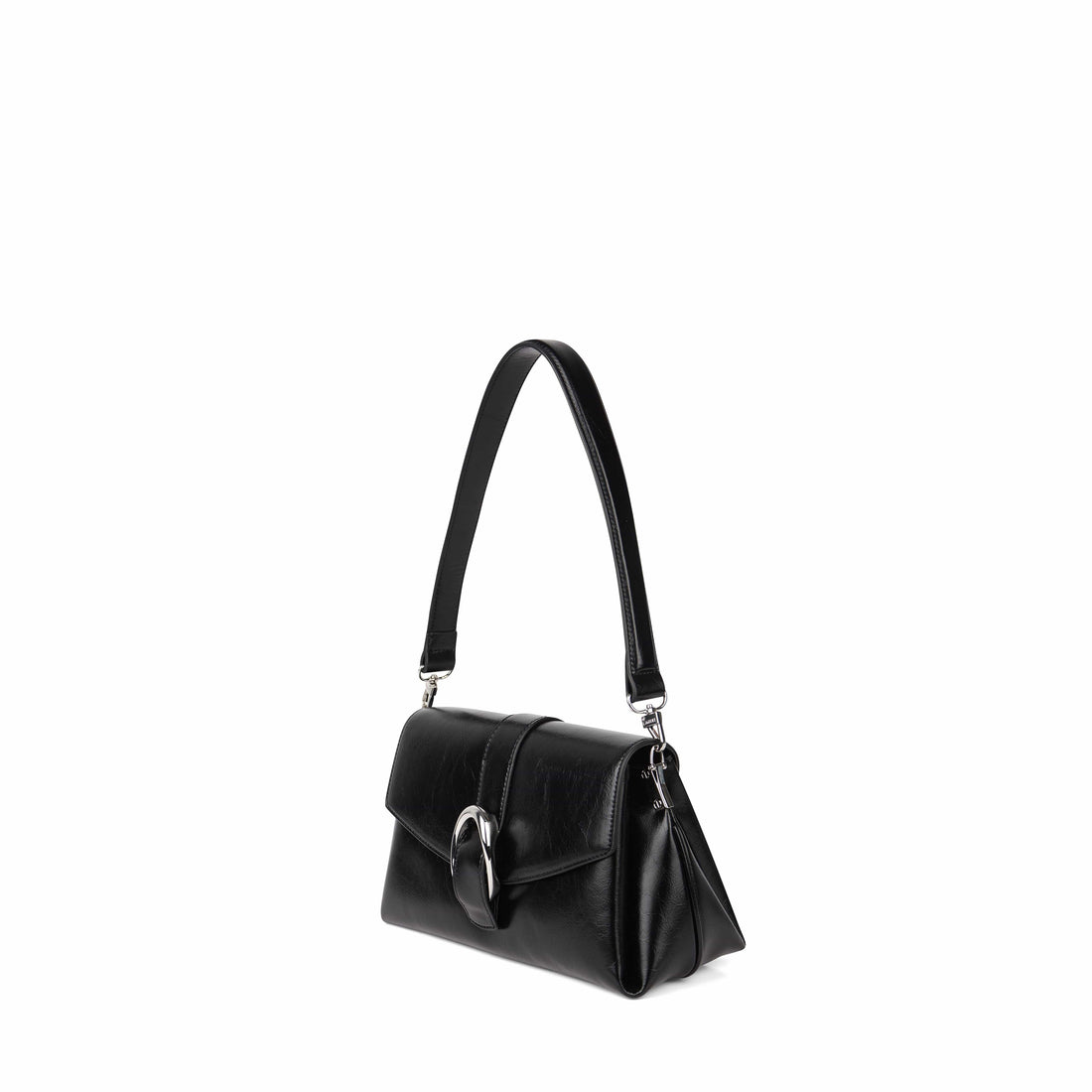 The Kelly - 2-in-1 Black Vegan Leather Handbag