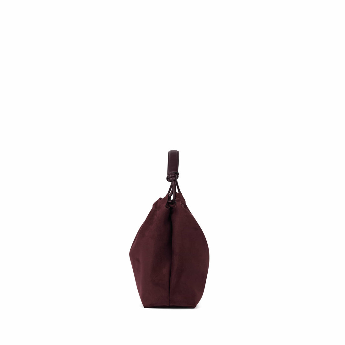 The Lara – Mahogany Vegan Suede Shoulder Bag