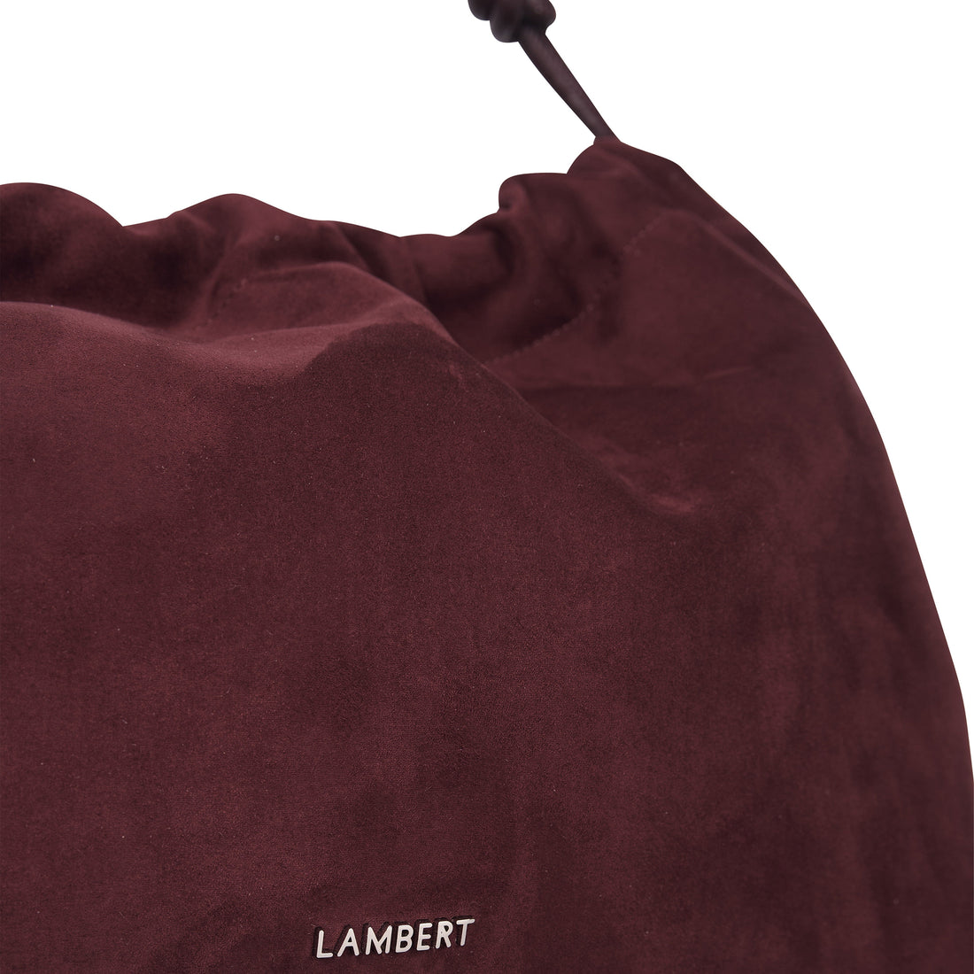 The Lara – Mahogany Vegan Suede Shoulder Bag