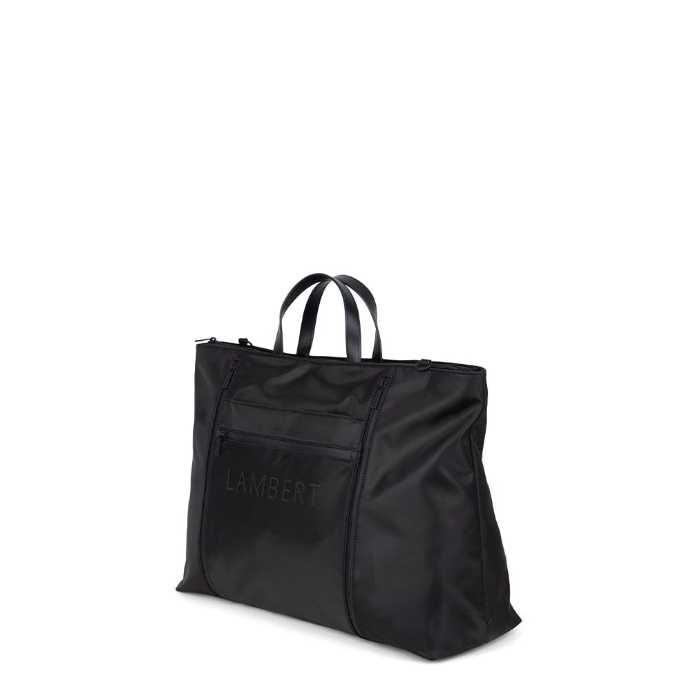 The Lawrence - 3-in-1 Black Expandable Recycled Nylon Tote