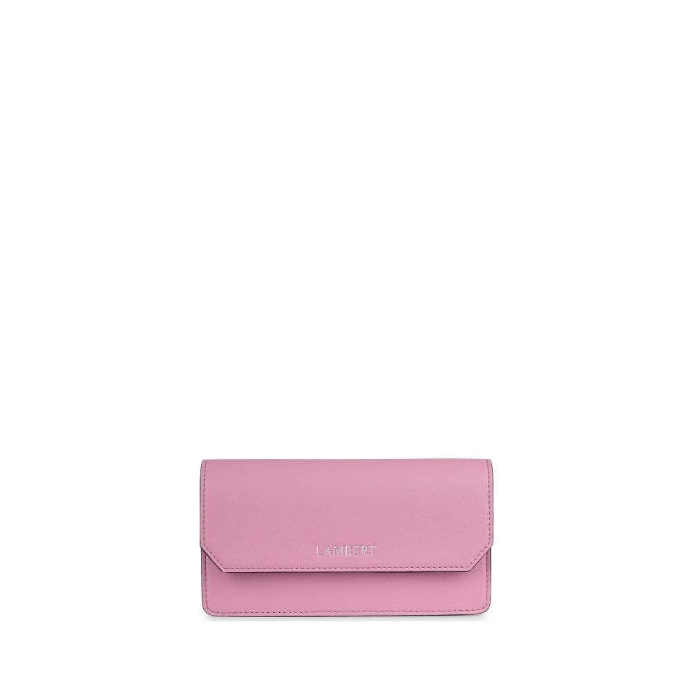 The Layla - Whisper Pink Vegan Leather Wallet on a Chain