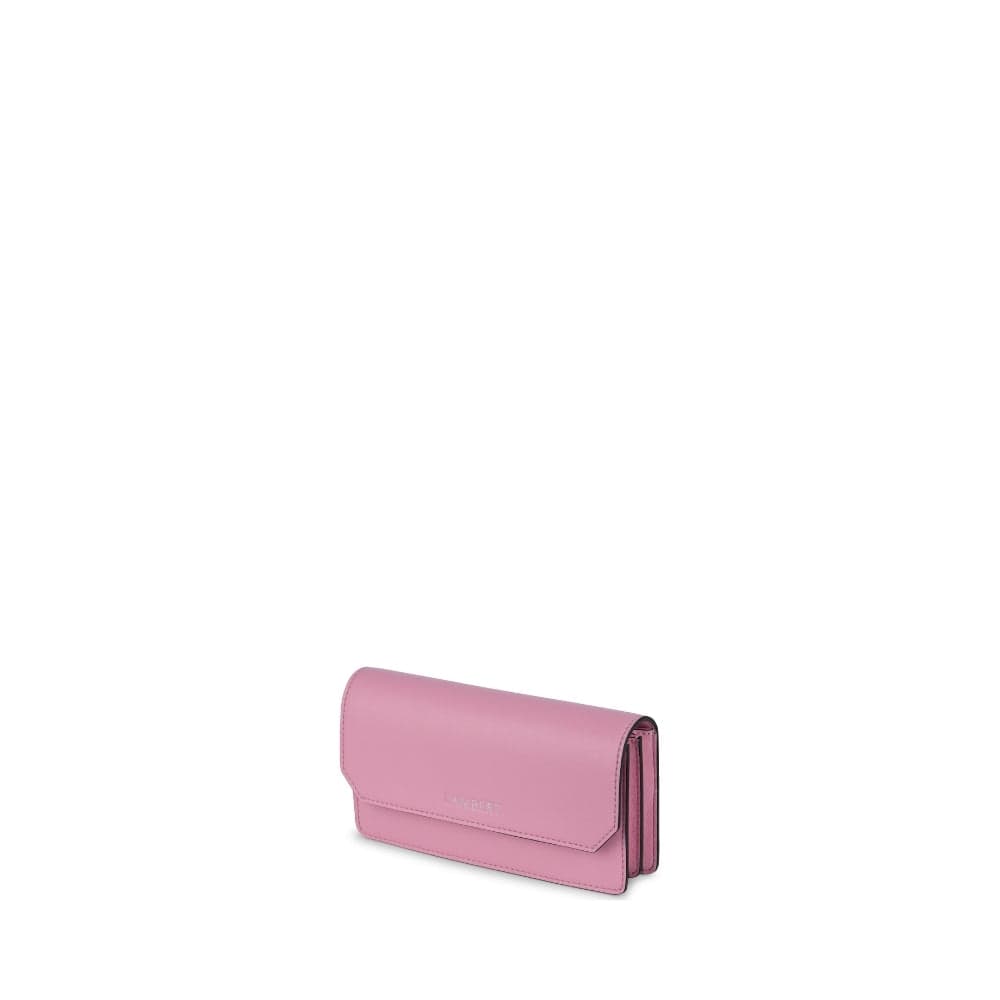 Le Layla - Portefeuille sur chaîne en cuir vegan whisper pink