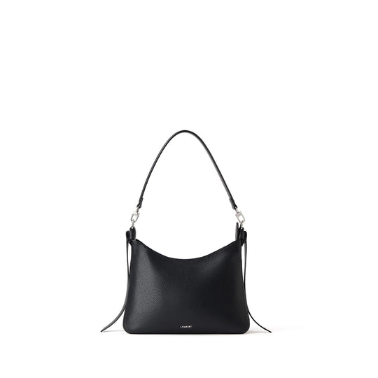Le Leonie – Sac à épaule 2-en-1 en cuir vegan noir