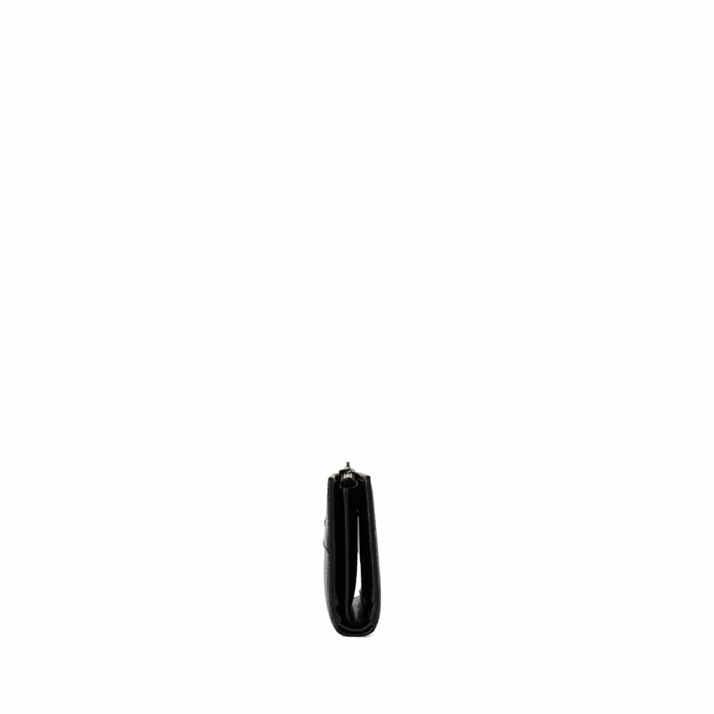 Le Lexie – Portefeuille compact en cuir vegan noir