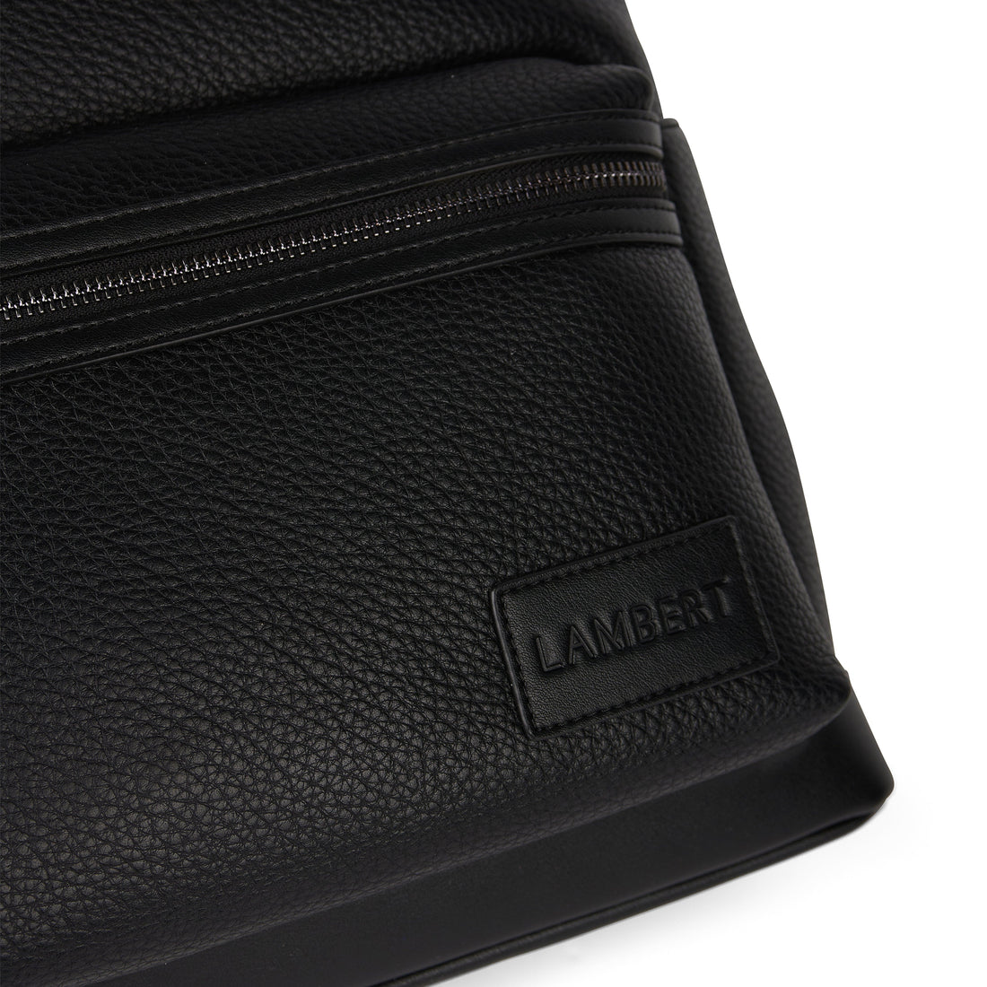 The Logan – Black Vegan Leather Backpack