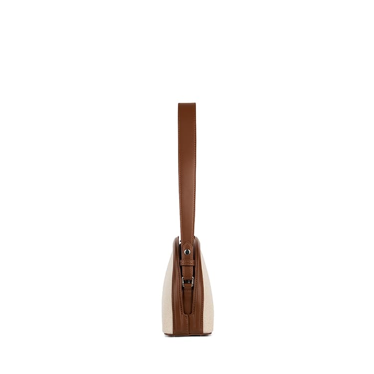 Le Louise – Sac à main 2-en-1 en canevas hazelnut