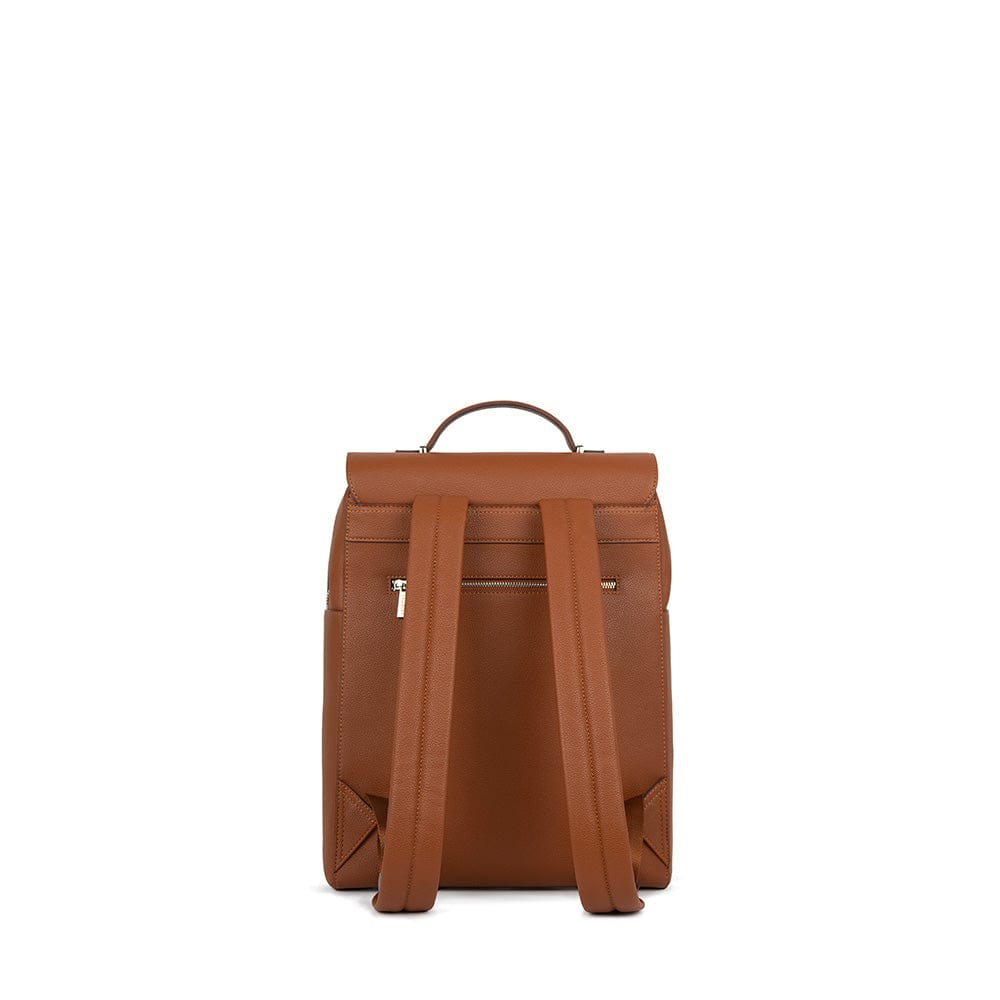 The Lydia - Black Vegan Leather Backpack
