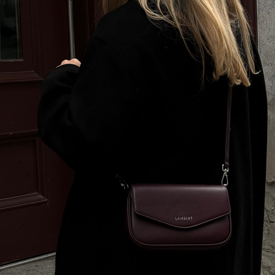 The Gabby – 2-in-1 Vegan Leather Crossbody in Mahogany