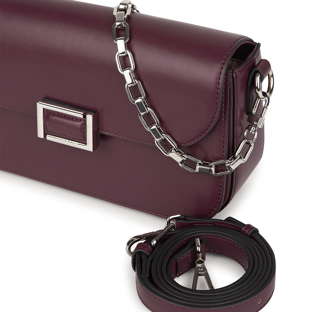 The Maeve - Cabernet Vegan Leather 2-in-1 Handbag