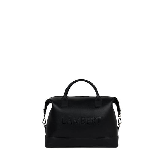 Le Mae - Petit sac de voyage en cuir vegan noir