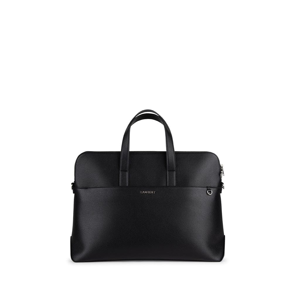 The Malorie - Black Vegan Leather 2-in-1 Briefcase