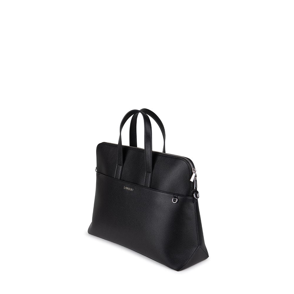 The Malorie - Black Vegan Leather 2-in-1 Briefcase