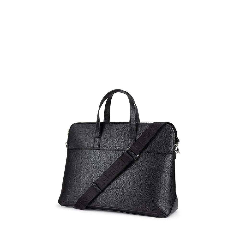 The Malorie - Black Vegan Leather 2-in-1 Briefcase