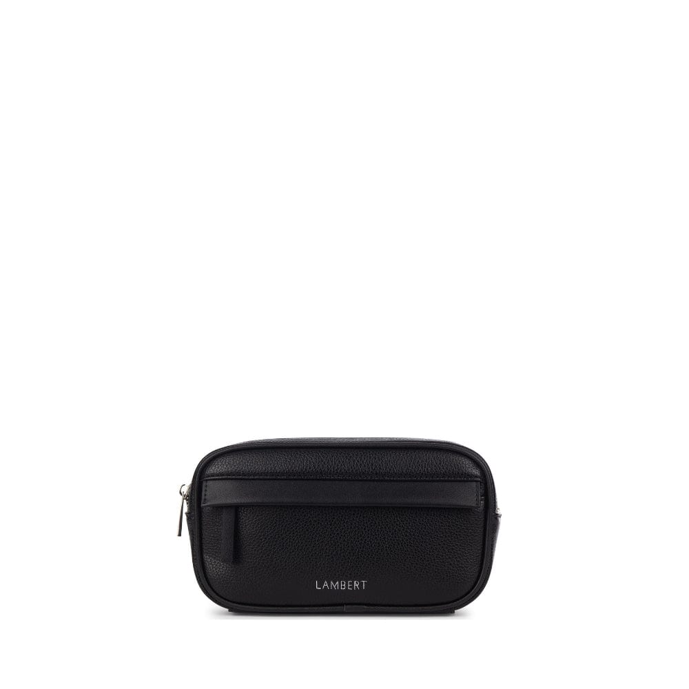 The Marina - Black Vegan Leather Waist Bag