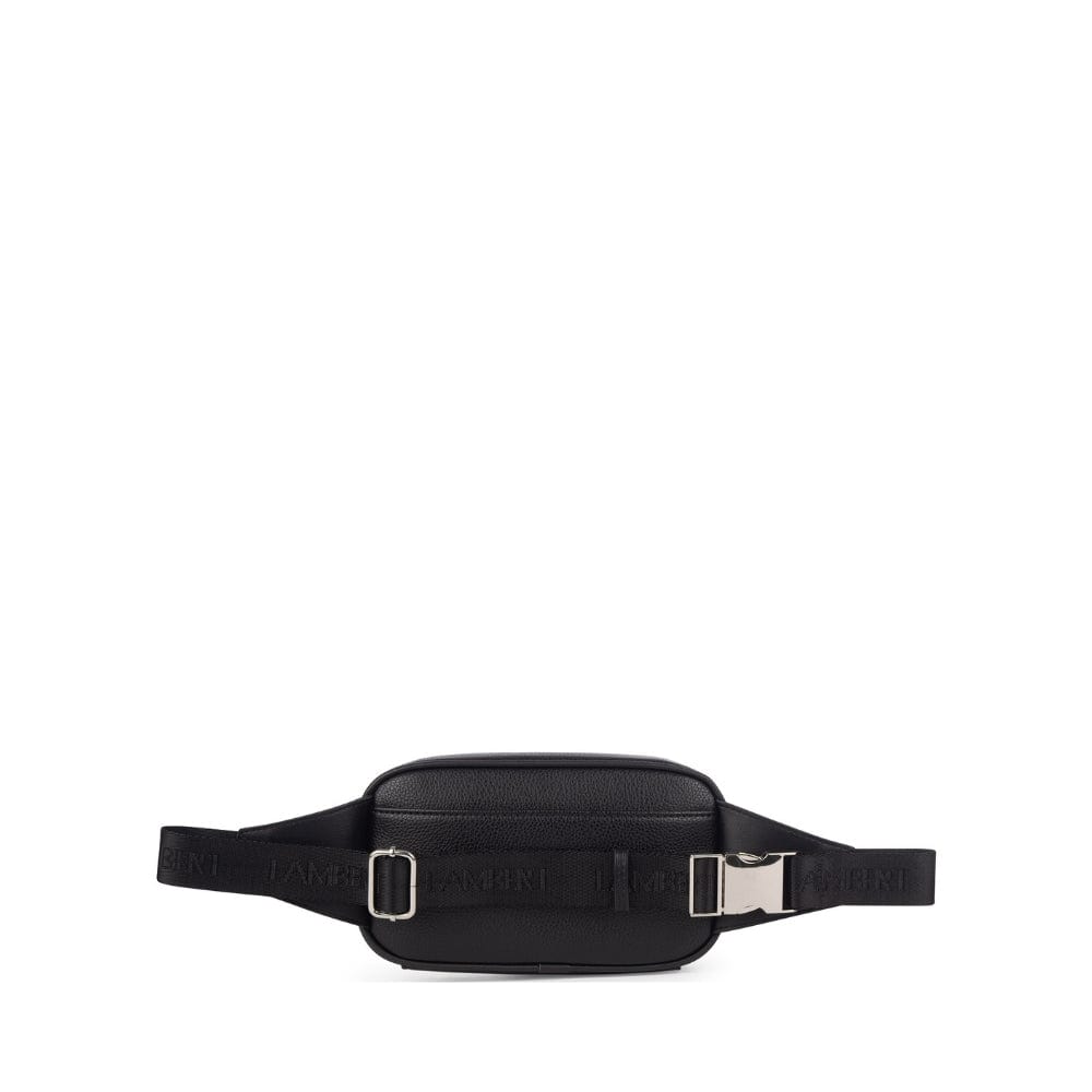 The Marina - Black Vegan Leather Waist Bag