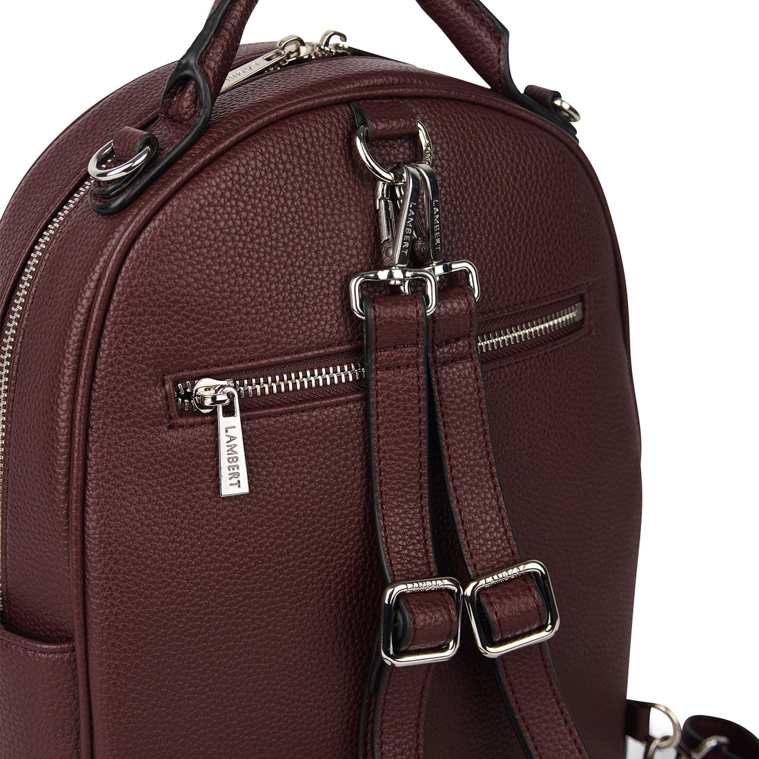 The Maude – 3-in-1 Vegan Leather Backpack in Mahogany