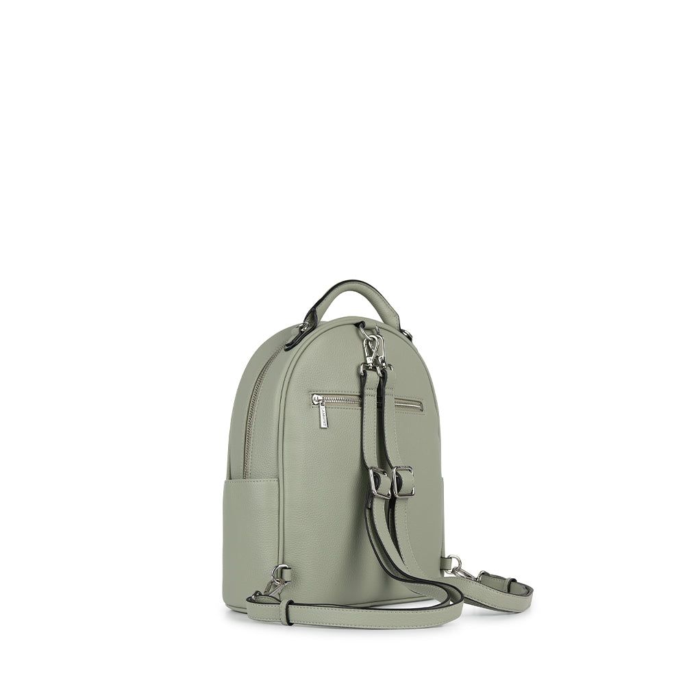 Le Maude - 3-in-1 Vegan Sage Leather Backpack